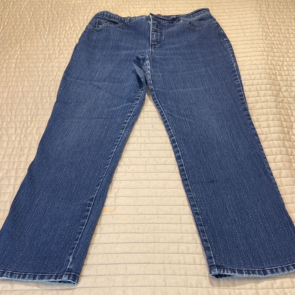 Gloria Vanderbilt AMANDA RETRO WOMENS SIZE 10 Dark Blue Jeans - Picture 1 of 9